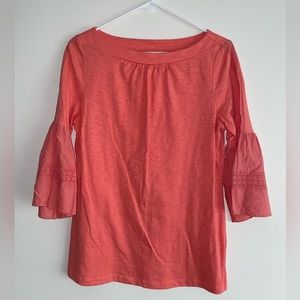 Coral bell 3/4 sleeve top